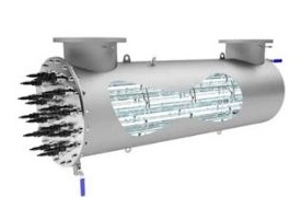 UV disinfection reactor unit